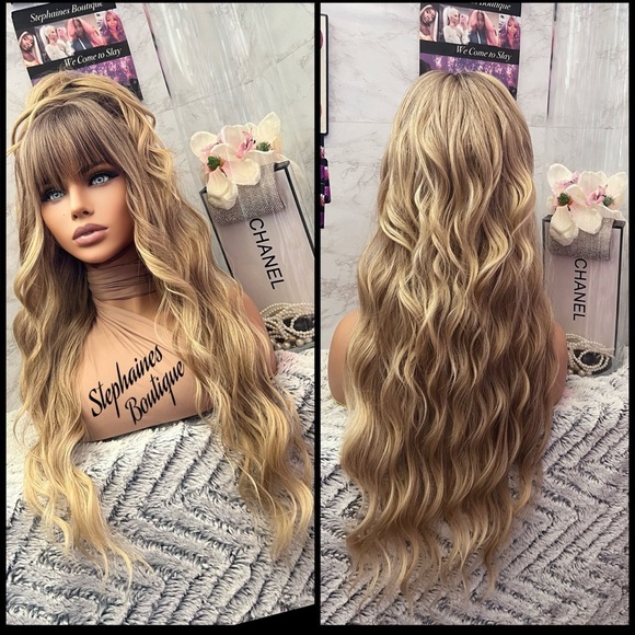 Human Hair Blended Bang Wig main image 10